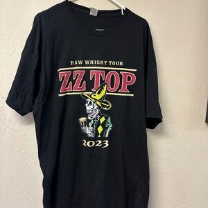 ZZ Top 'Raw Whiskey Tour' tee shirt, 2023 - Size XL